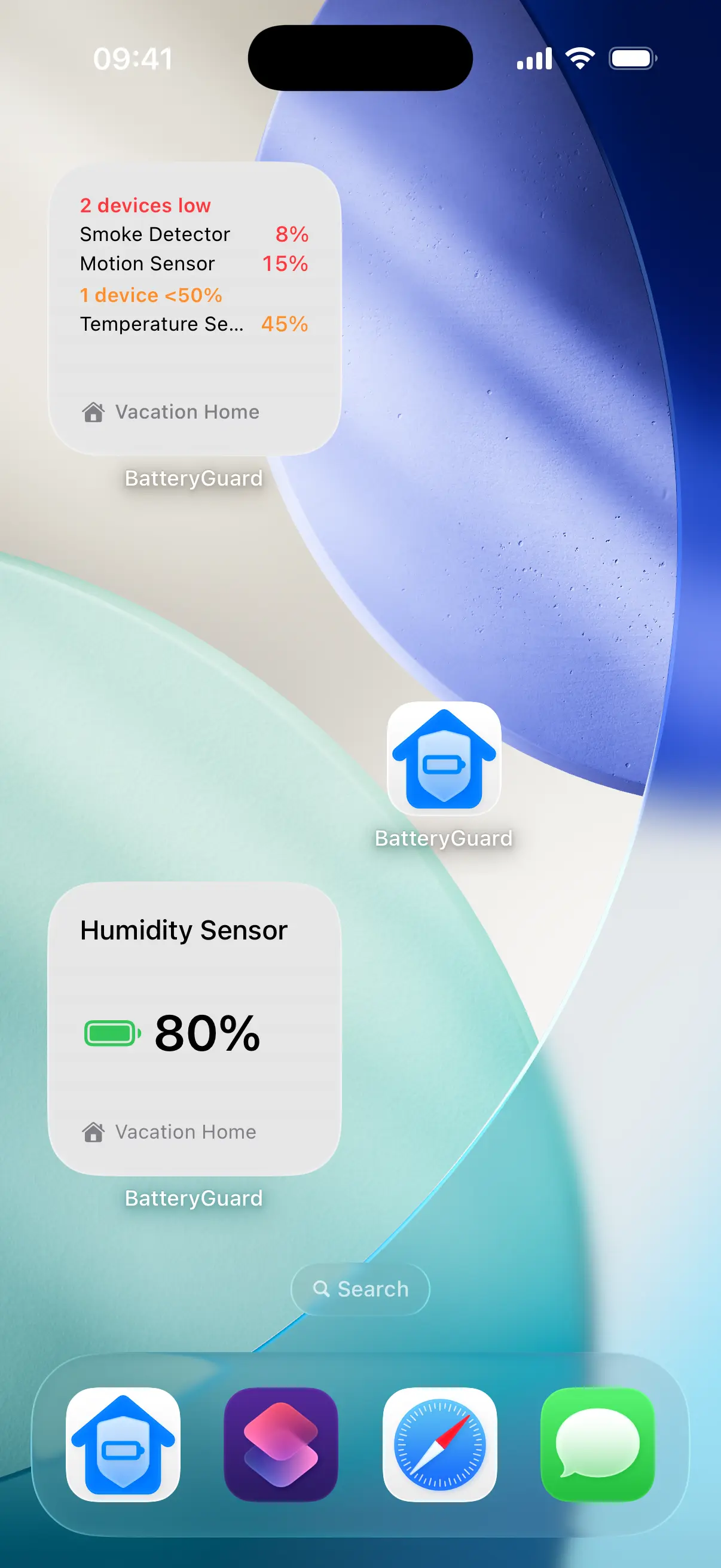 BatteryGuard home screen