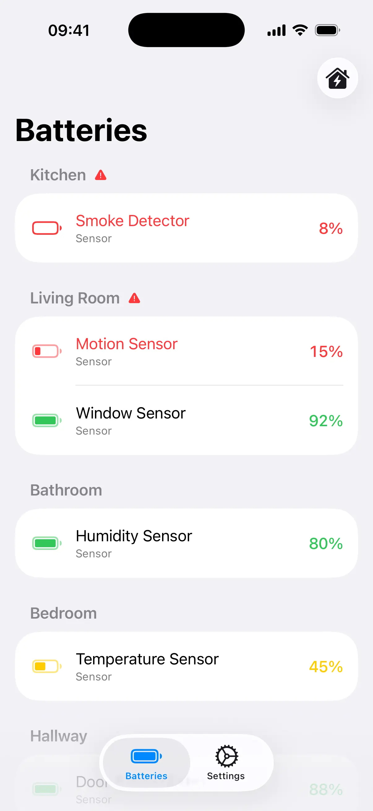 BatteryGuard in-app screen